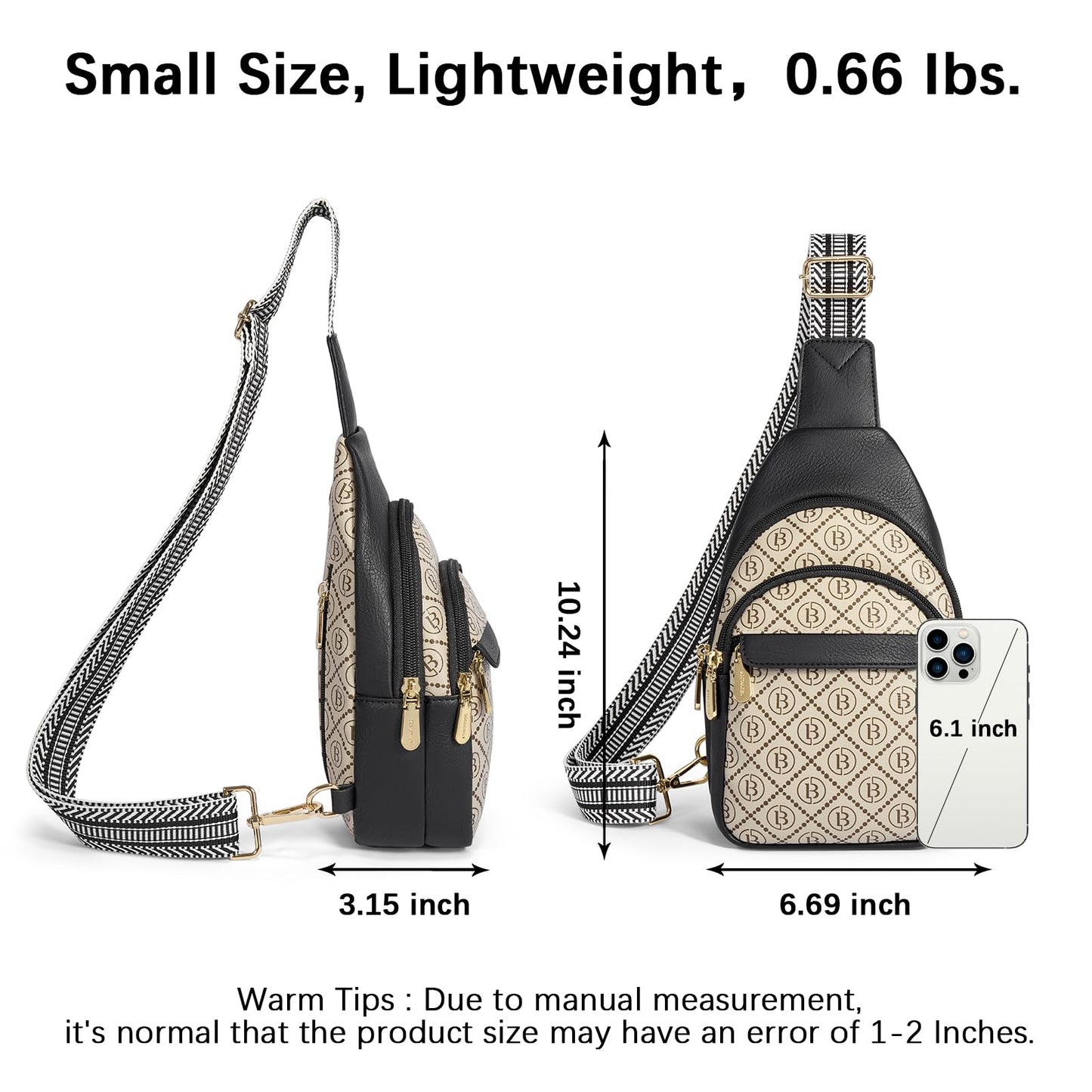 BOSTANTEN Chic Leather Crossbody Sling Bag