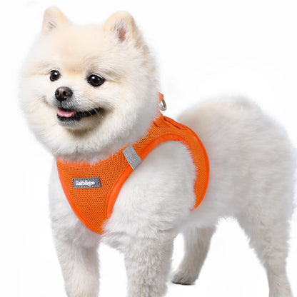 BunnyStep: Reflective Mesh Harness for Small Dogs