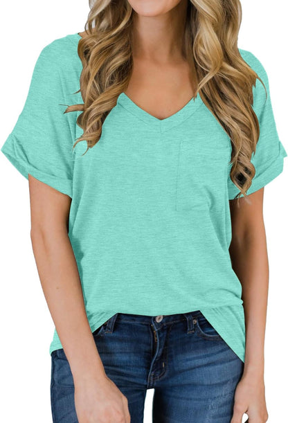 Best Casual V-neck tee for women 2025