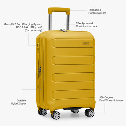 Traveler's Choice Indestructible 22 Spinner Carry-on