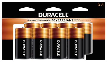 DuraPower D Batteries, 8 Pack