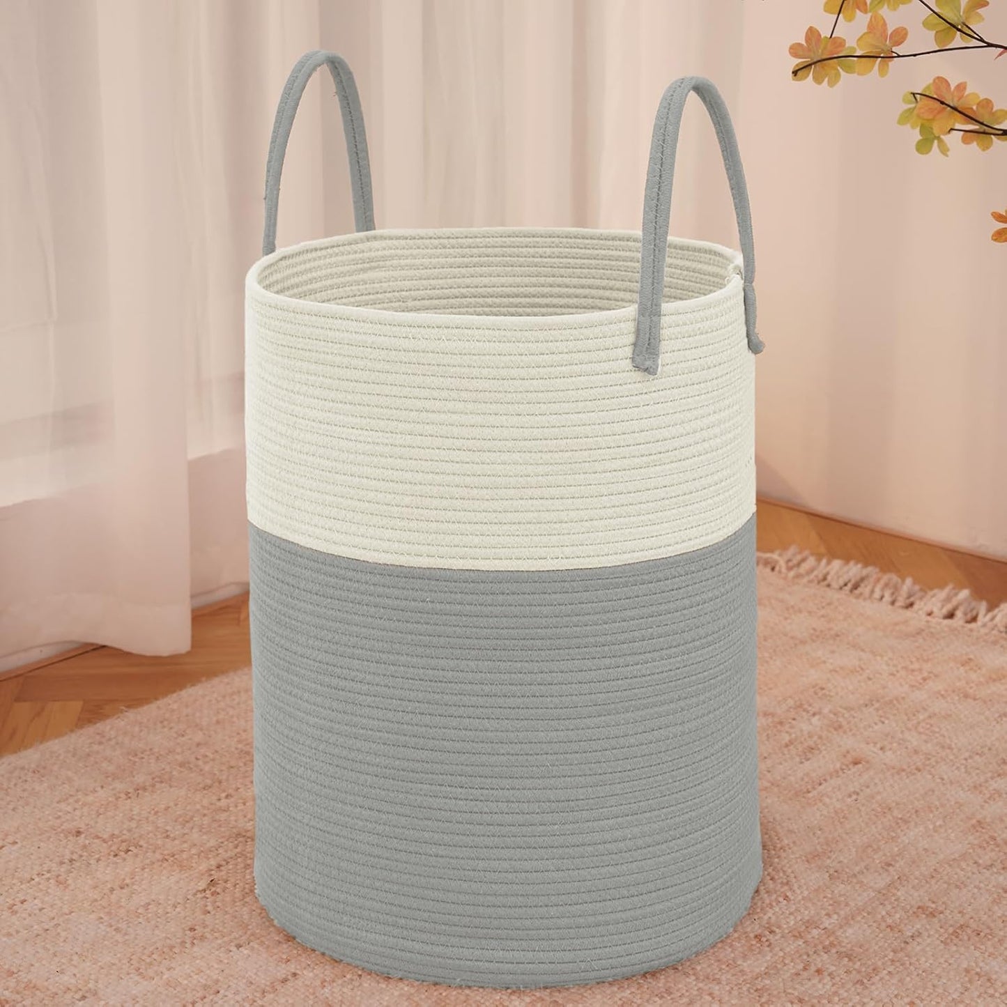 Purple Woven 80L Laundry Basket & Storage Bin - Handbags Specialist Headquarter