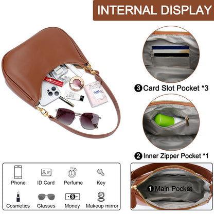 Retro Chic Hobo Bag - Cute Underarm Purse