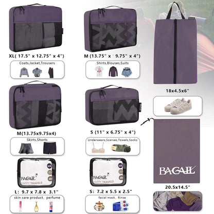 BAGAIL Travel Cubes: 8/9 Set Packing Organizers