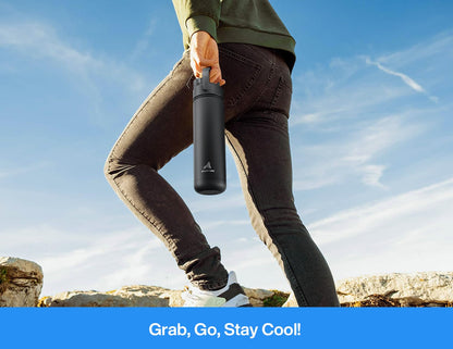 ChillKnight 26oz: Dual-Lid Leak-Proof Bottle