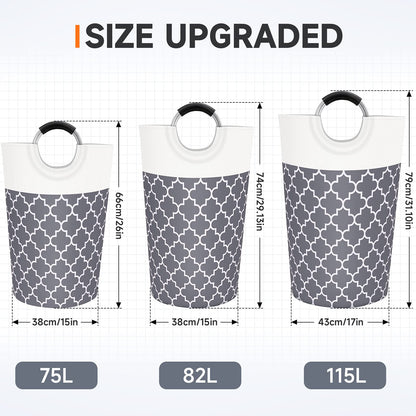 Collapsible Hamper Bag - Grey