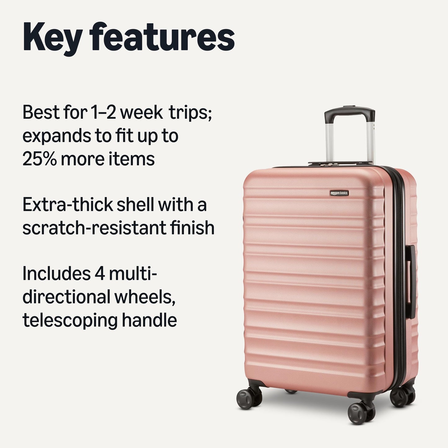 Rose Gold Hardside Carry-On