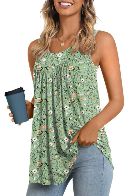 Longyuan Summer Sleeveless Tunics for Women