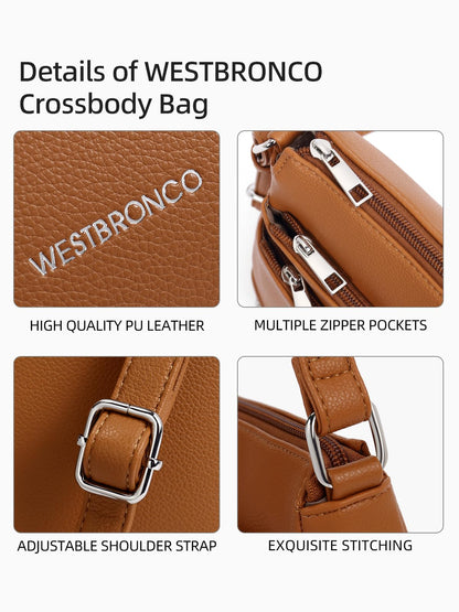WestBronco ZipSatchel: Women's Medium Crossbody Bag