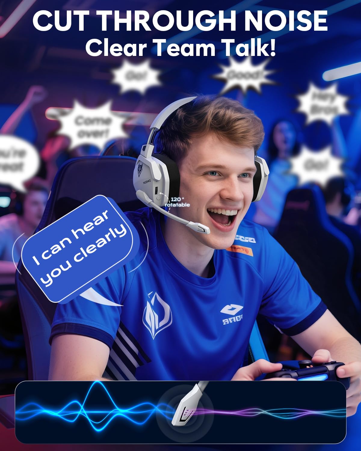 NUBWO G06 Dual Wireless Gaming Headset