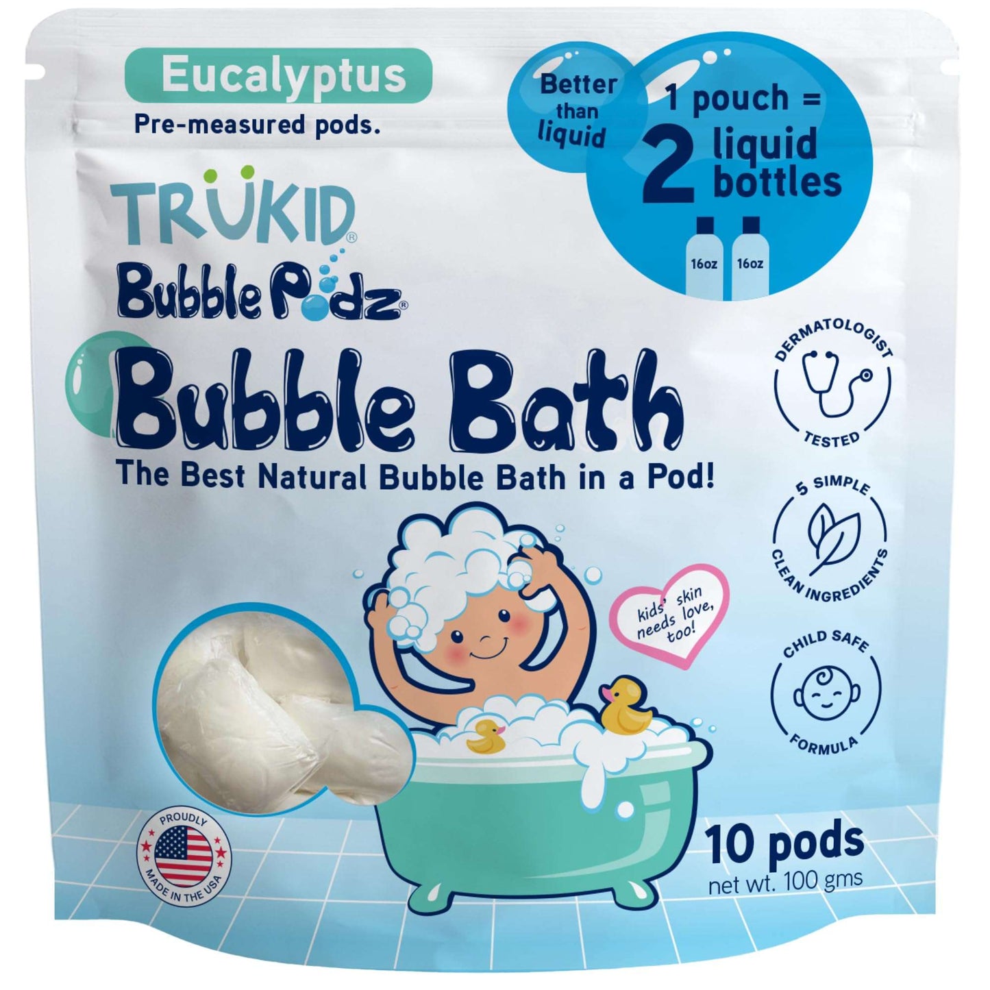 TruKid Bubble Podz: Gentle Lavender Bath Bombs