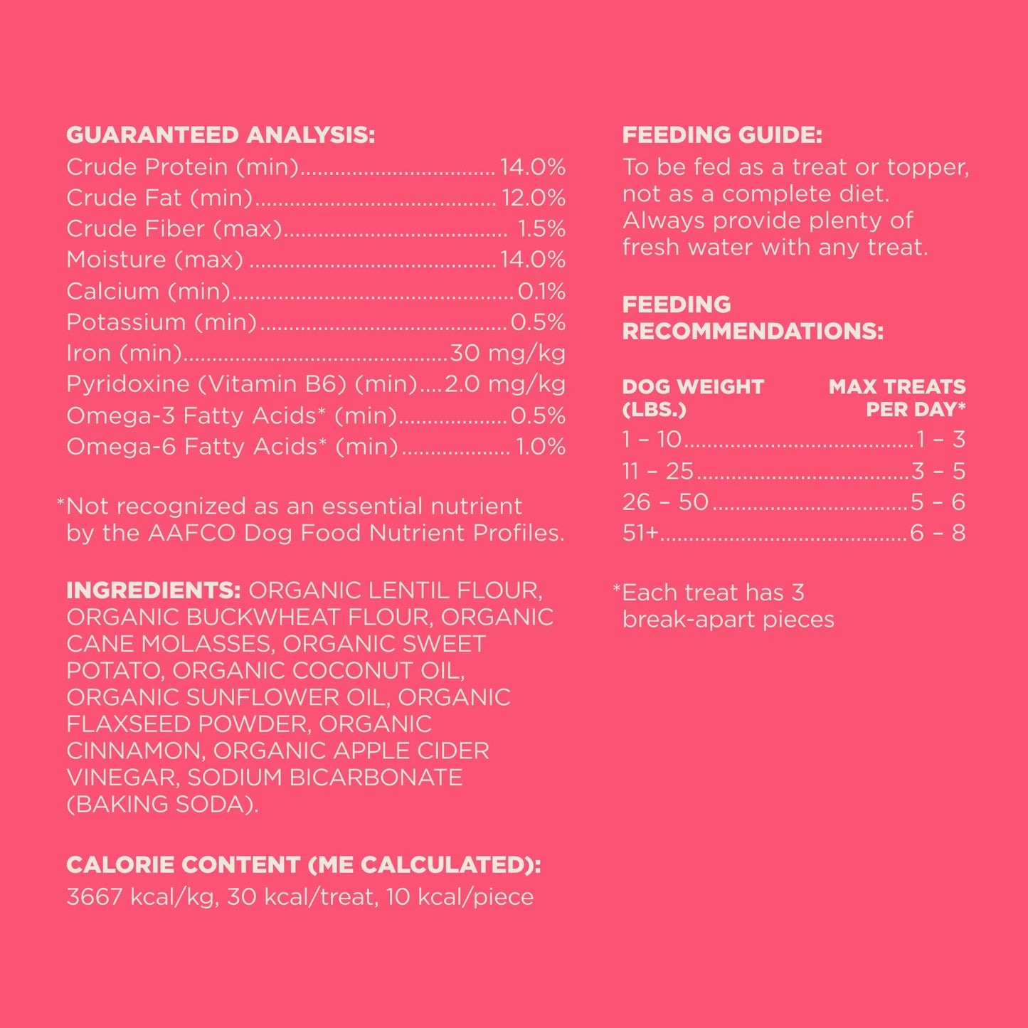 Wag Expedition Pumpkin Chia Dog Treats, Organic Biscuits