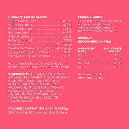 Wag Expedition Pumpkin Chia Dog Treats, Organic Biscuits