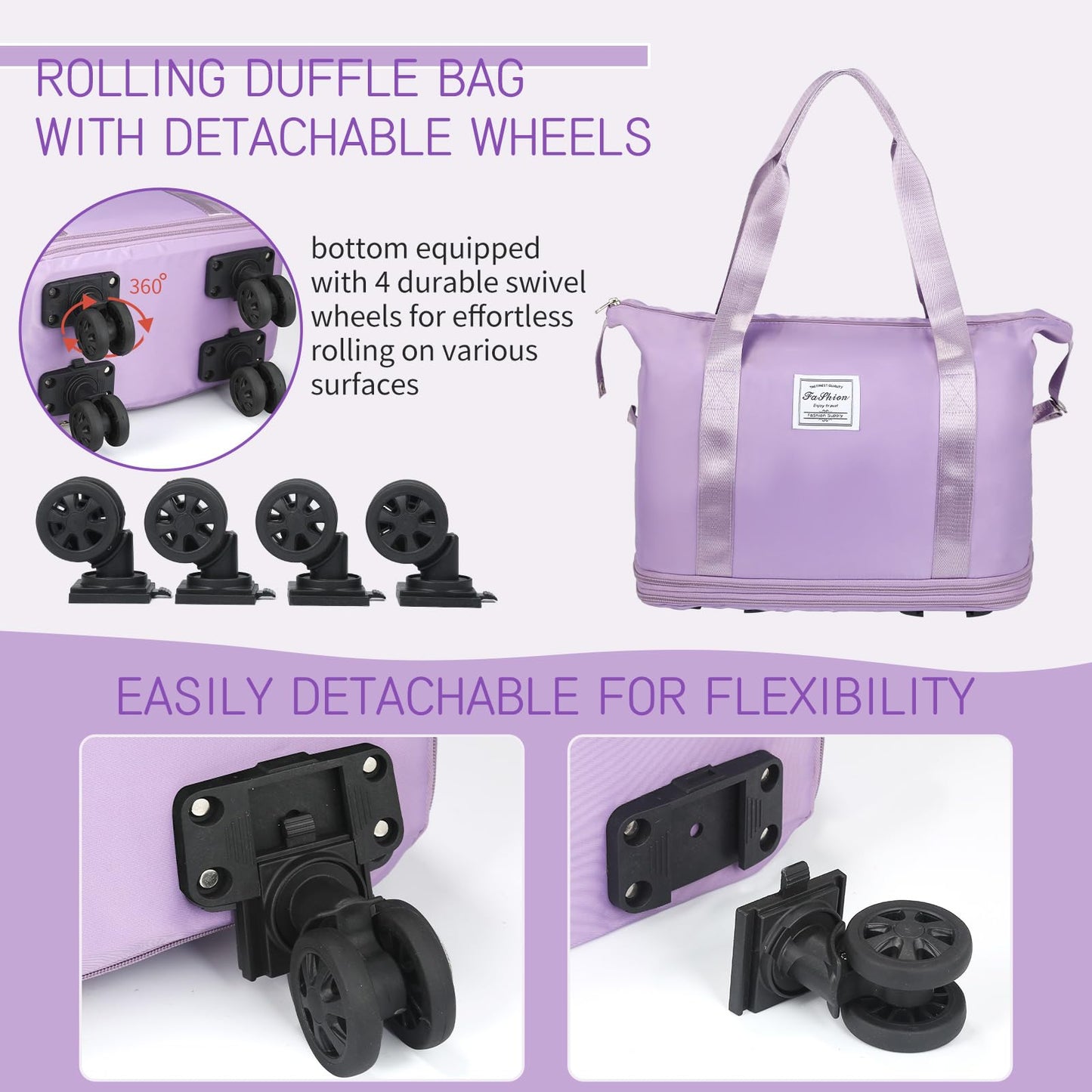 VoyagePro Expandable Wheeled Duffle Bag