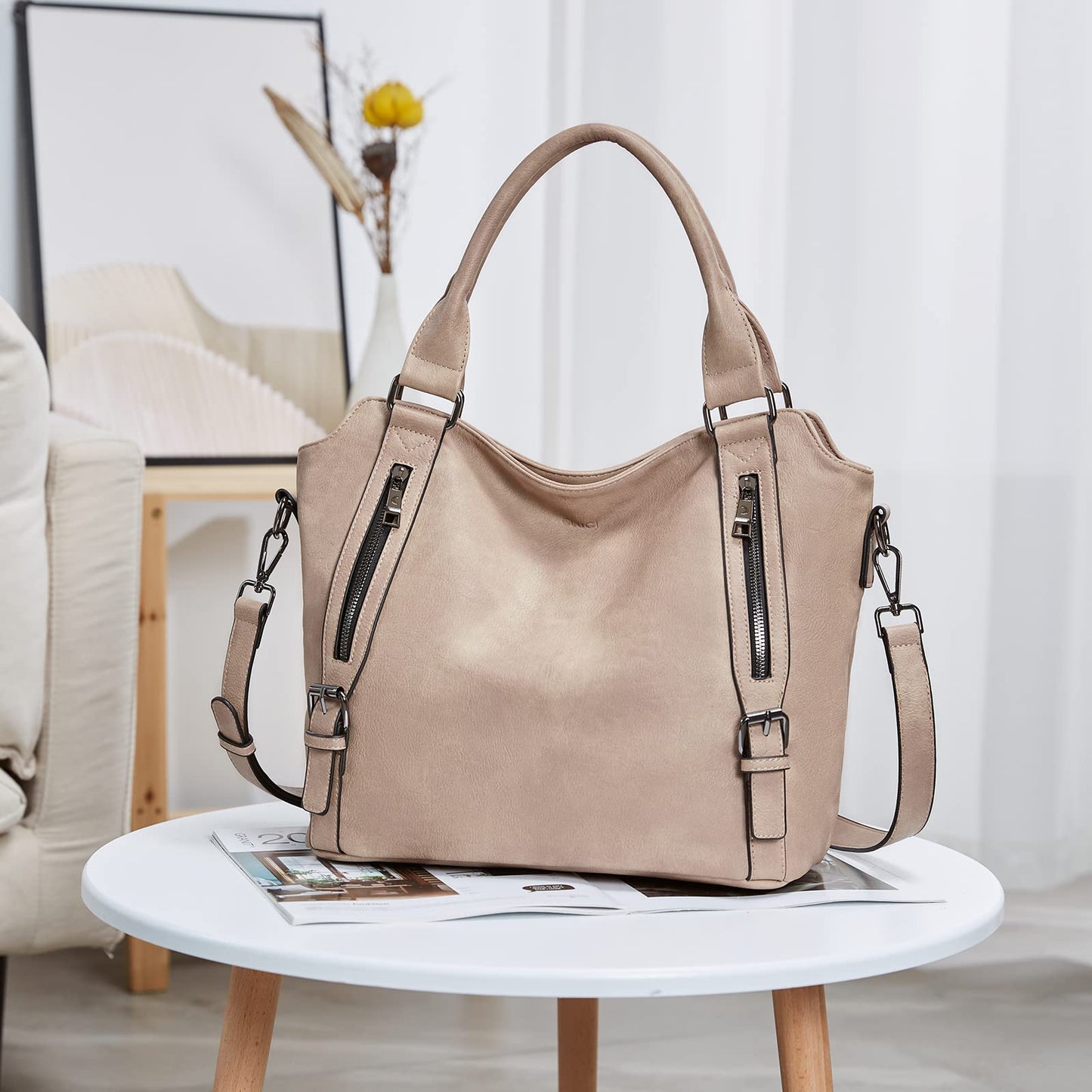 CLUCI Eco Luxe Vegan Leather Tote Bag