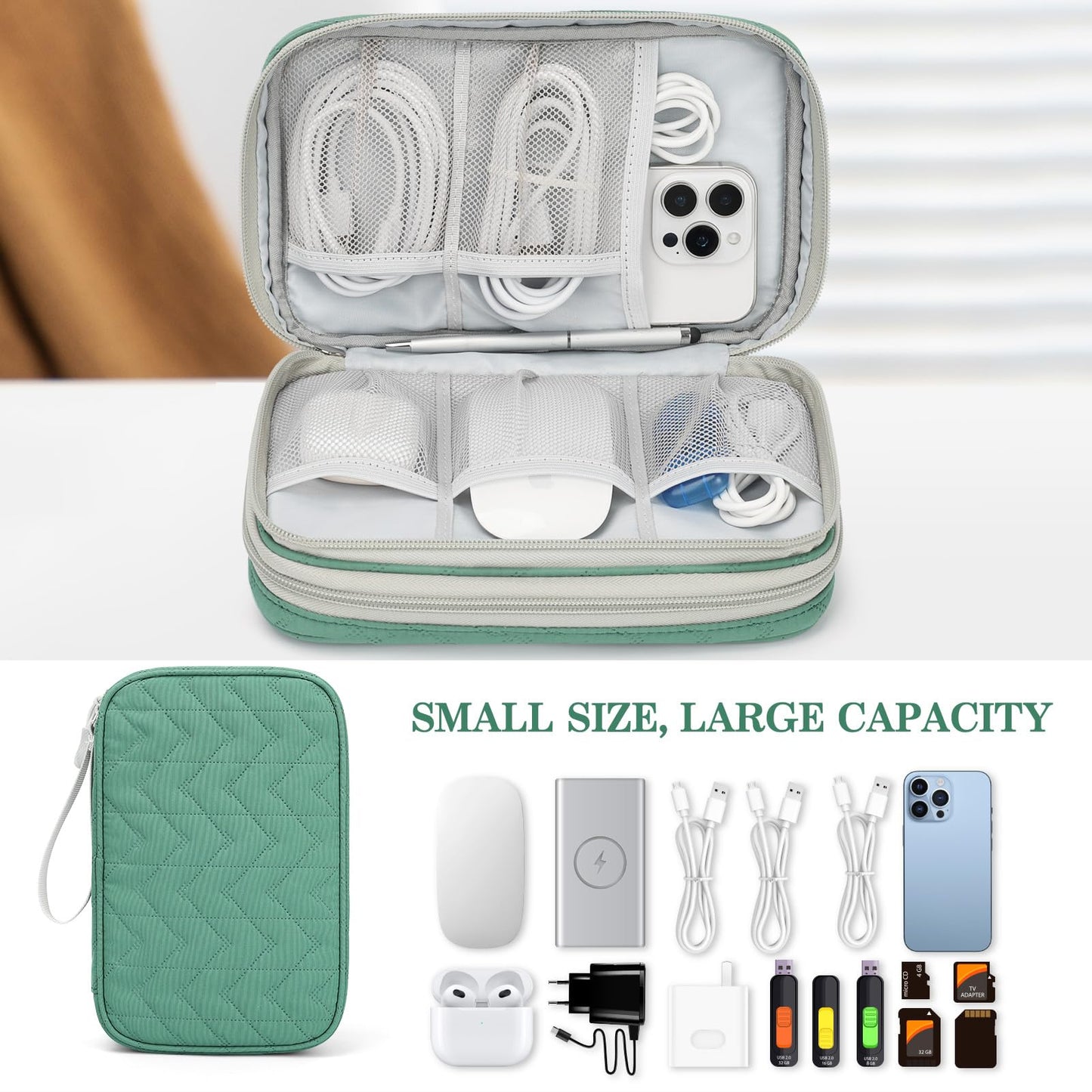 FYY All-in-One Travel Cable Organizer Pouch