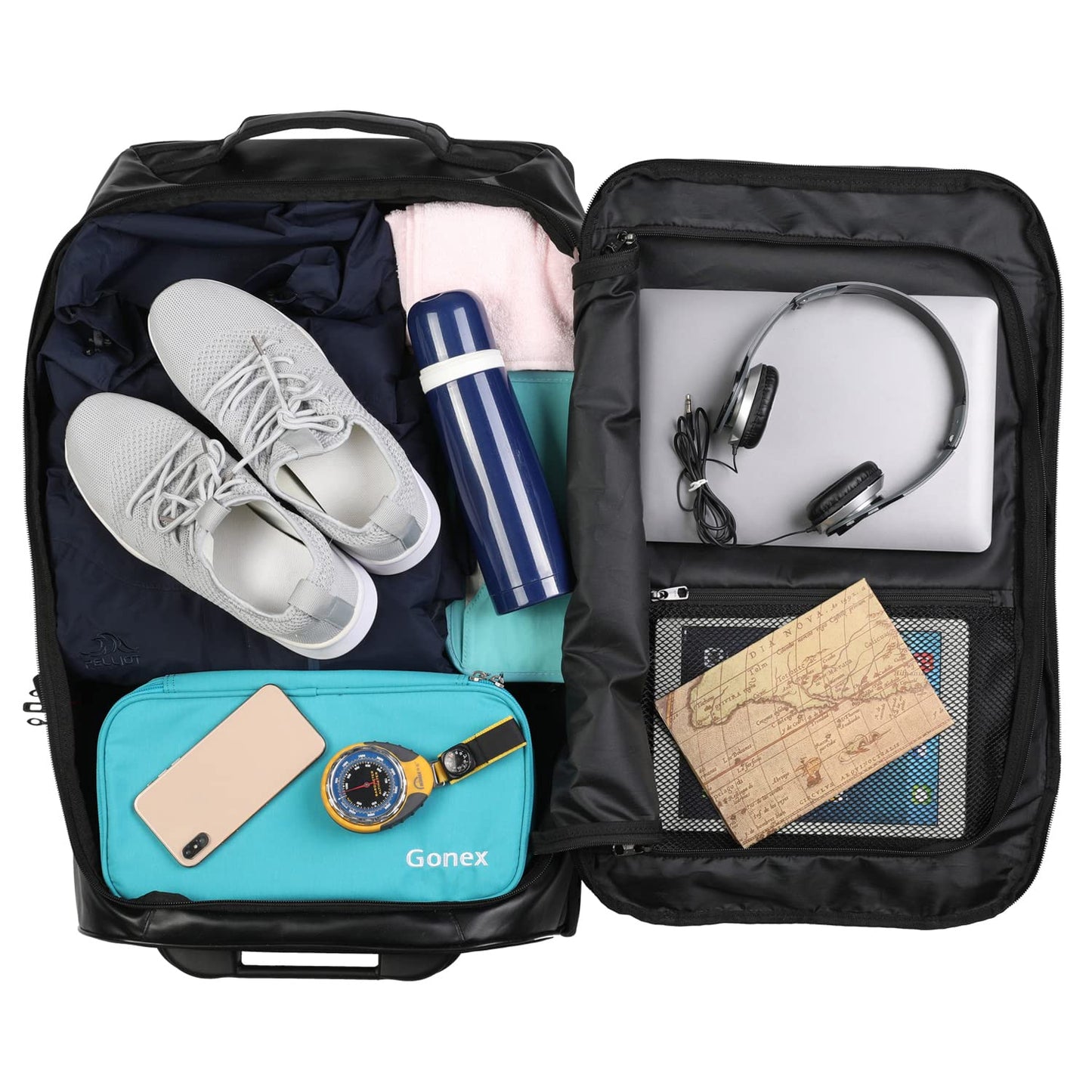 Gonex 70L Wheeled Duffle - Olive Green Travel Bag