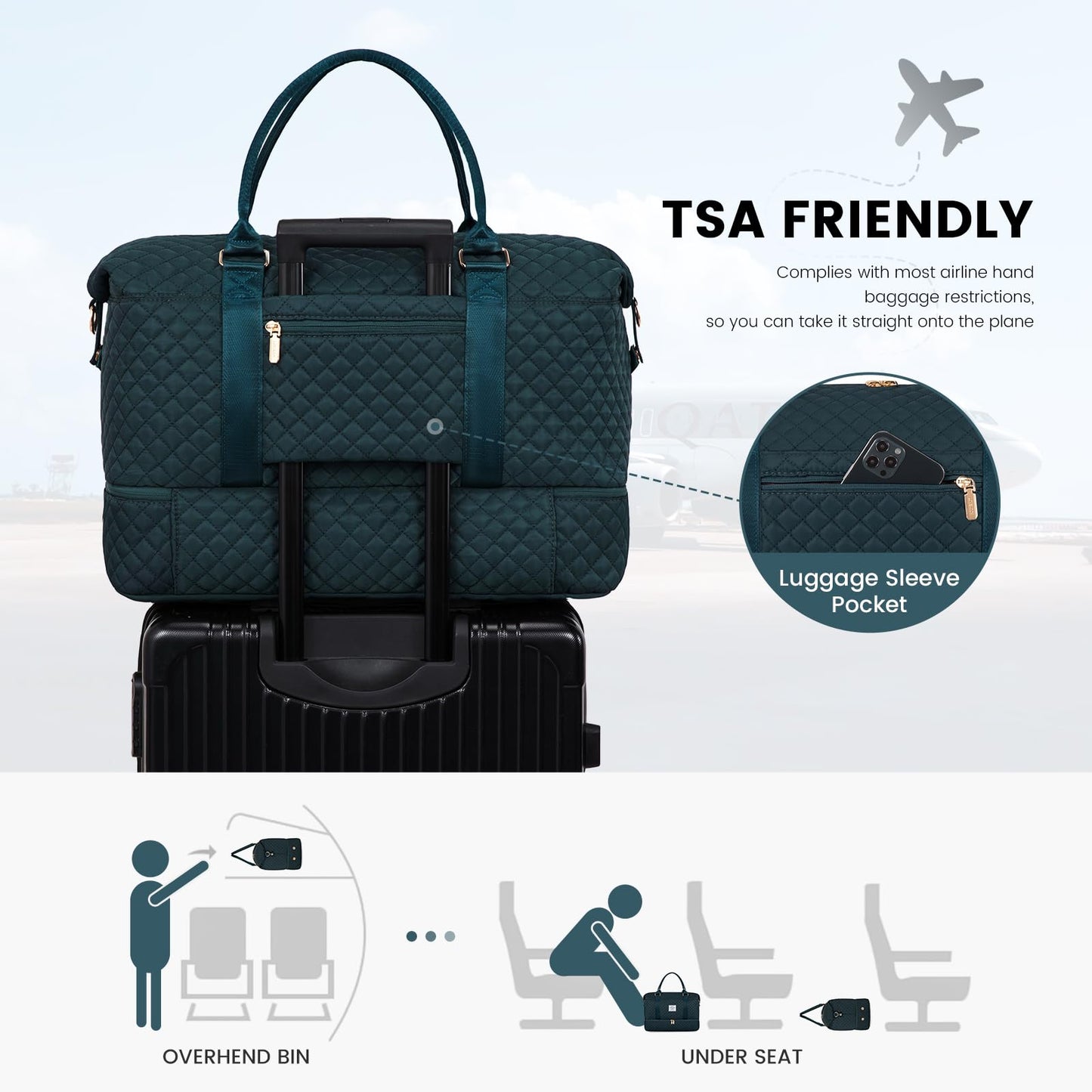 LOVEVOOK All-in-One Duffle: Travel & Gym Ready