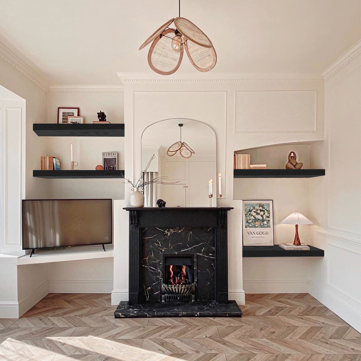 Rustic Farmhouse Shelves (008-40BN)