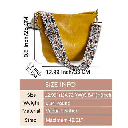 ChicHobo Vegan Leather Crossbody Bag with Strap