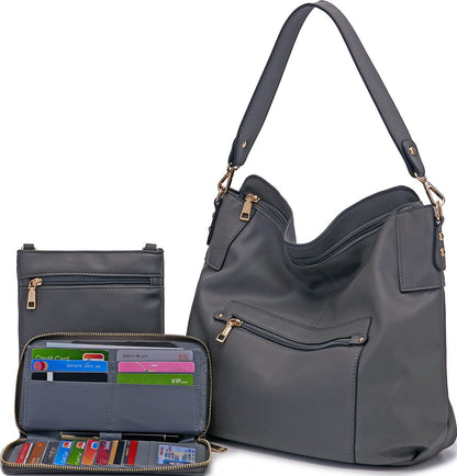 ChicCrossbody: Women's Tote & Wallet Set