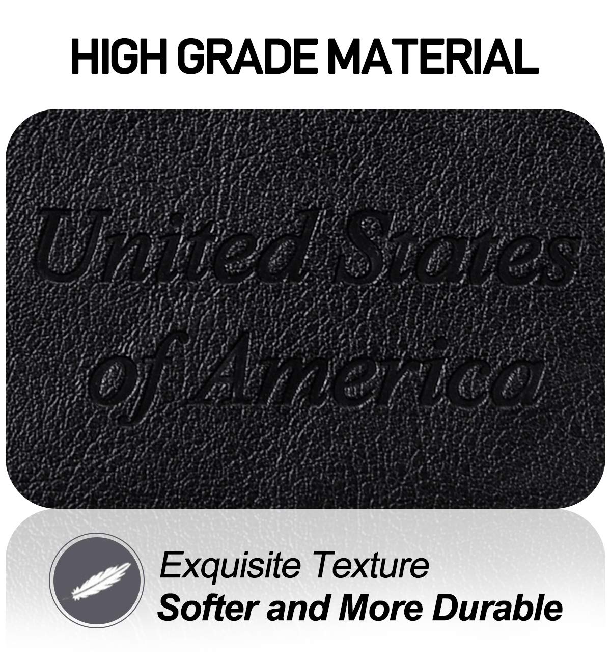 HerriaT RFID Leather Passport Wallet - Gray - Handbags Specialist Headquarter