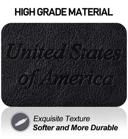 HerriaT RFID Leather Passport Wallet - Gray - Handbags Specialist Headquarter