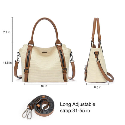 CLUCI Eco Luxe Vegan Leather Tote Bag