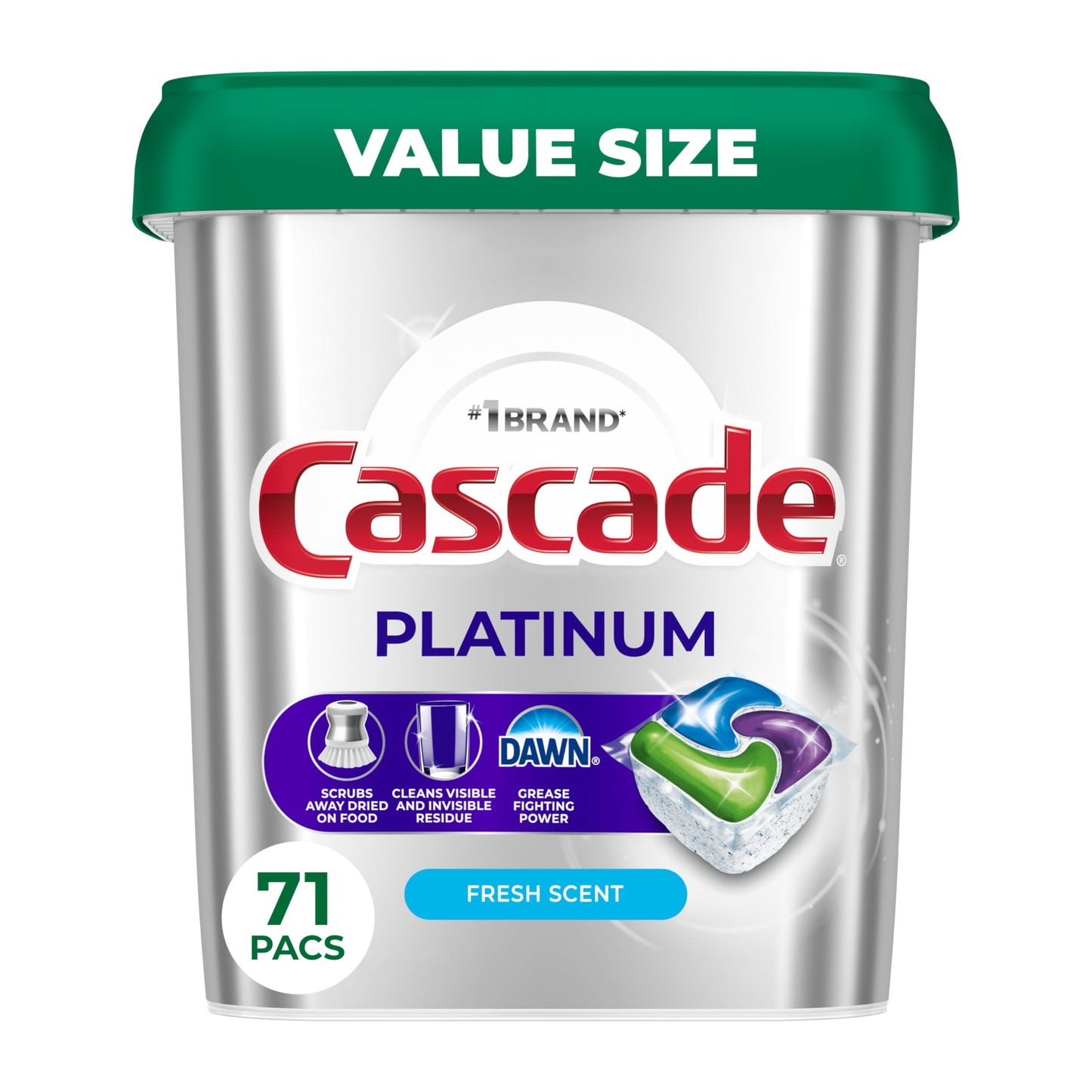 Cascade Platinum Fresh 71ct Dishwasher Pods