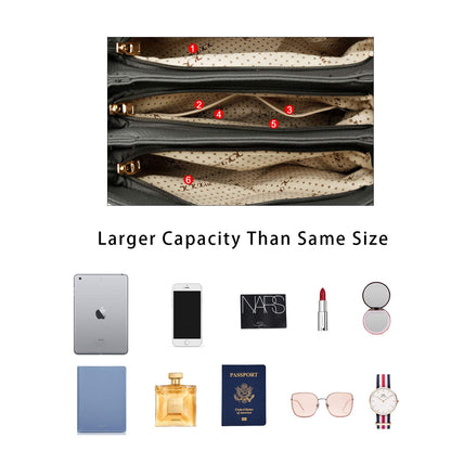 Luxe Leather Satchel & Crossbody Bags