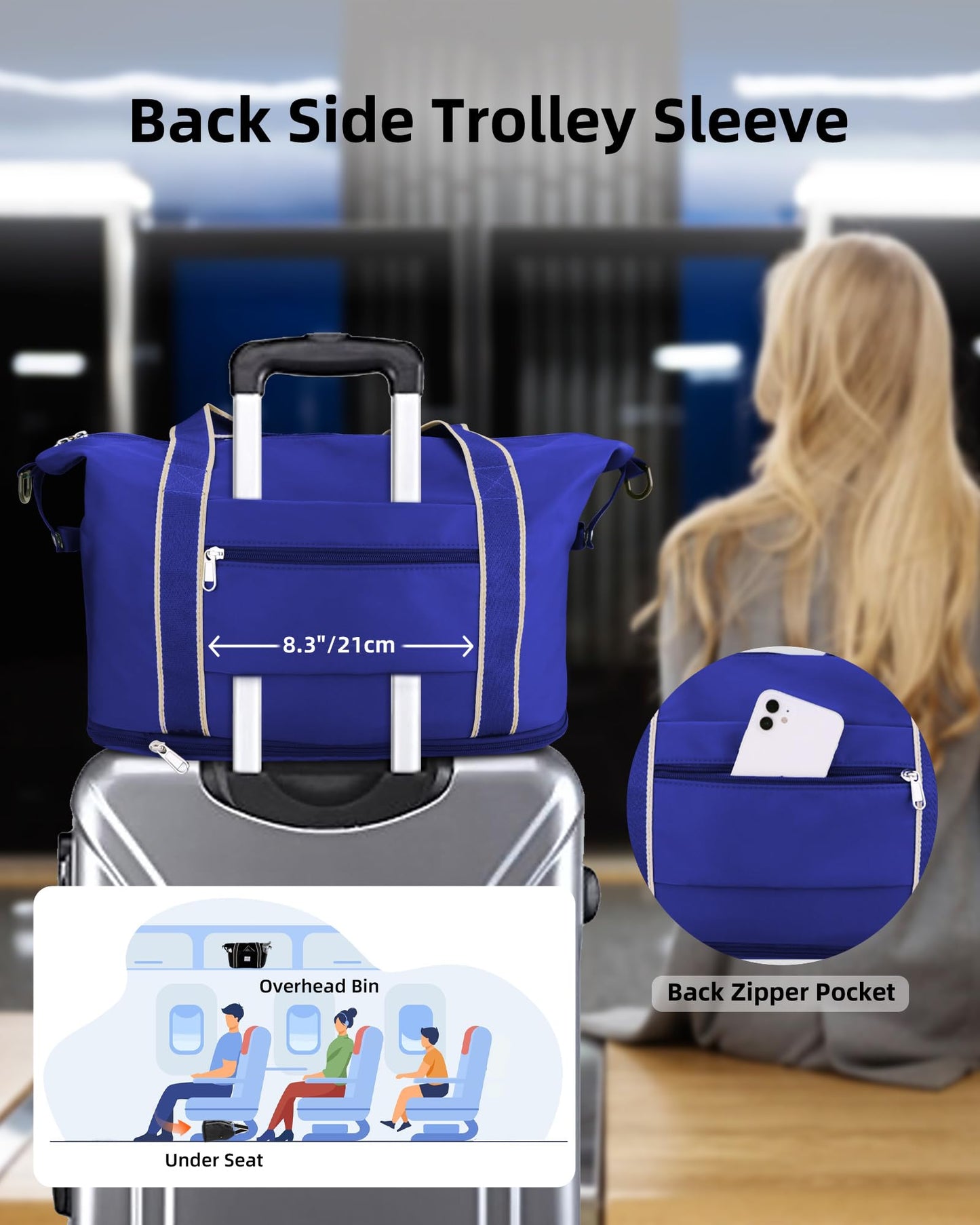 WALNEW Foldable Waterproof Travel Duffel Bag