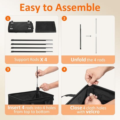 RollAway 90L Laundry Basket with Removable Bag