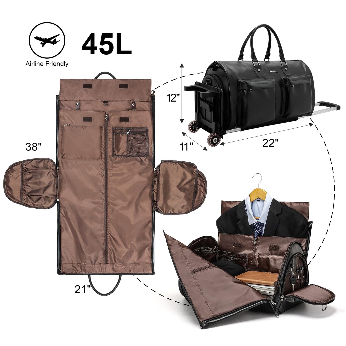Modoker Travel Garment Bag - Versatile & Stylish