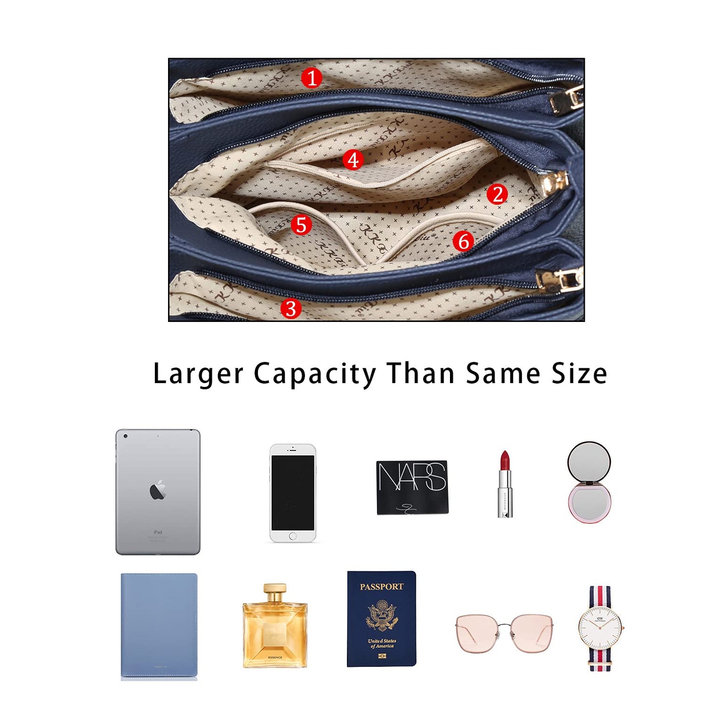 Luxe Leather Satchel & Crossbody Bags