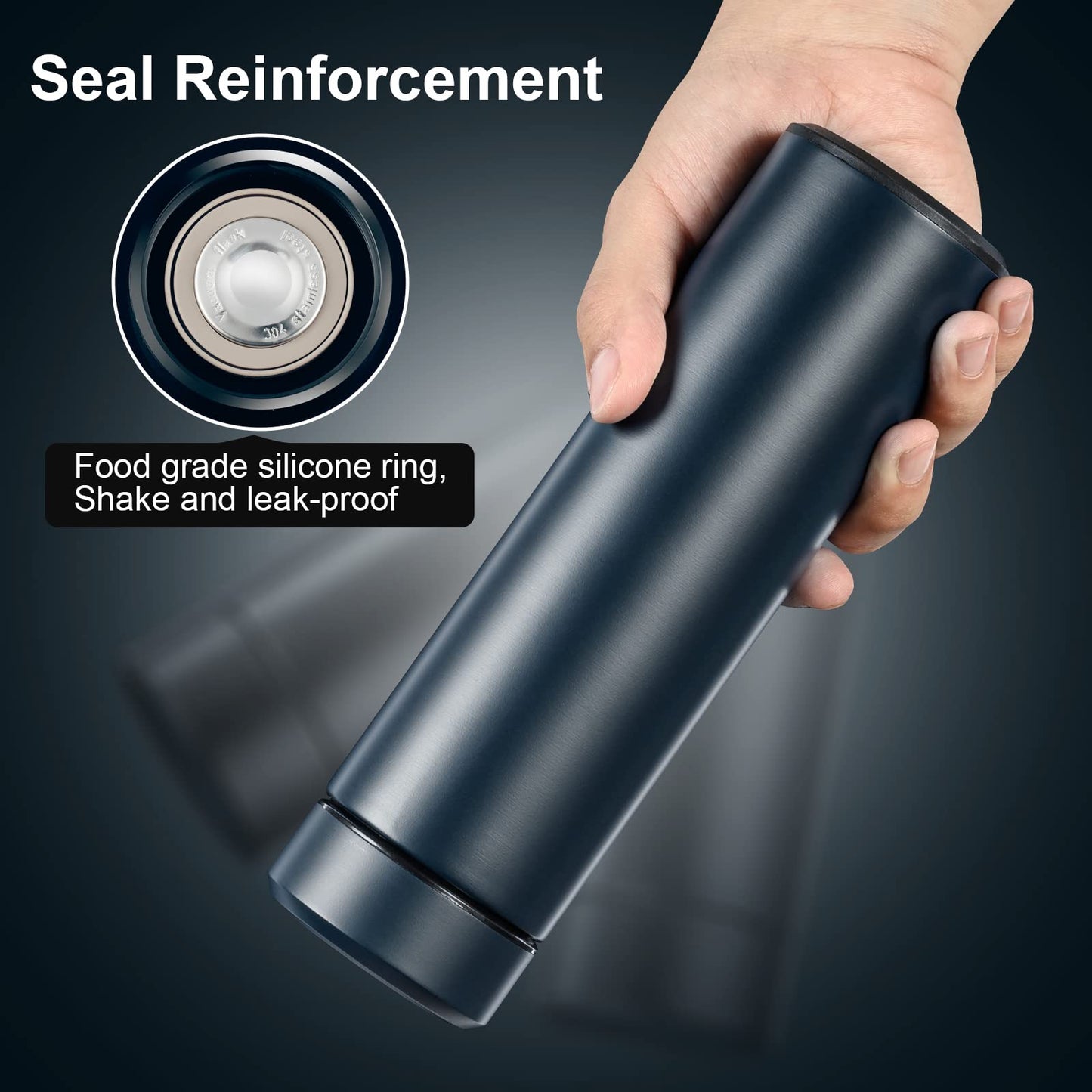 ThremoGuard: 17oz Stainless Steel Insulated Bottle