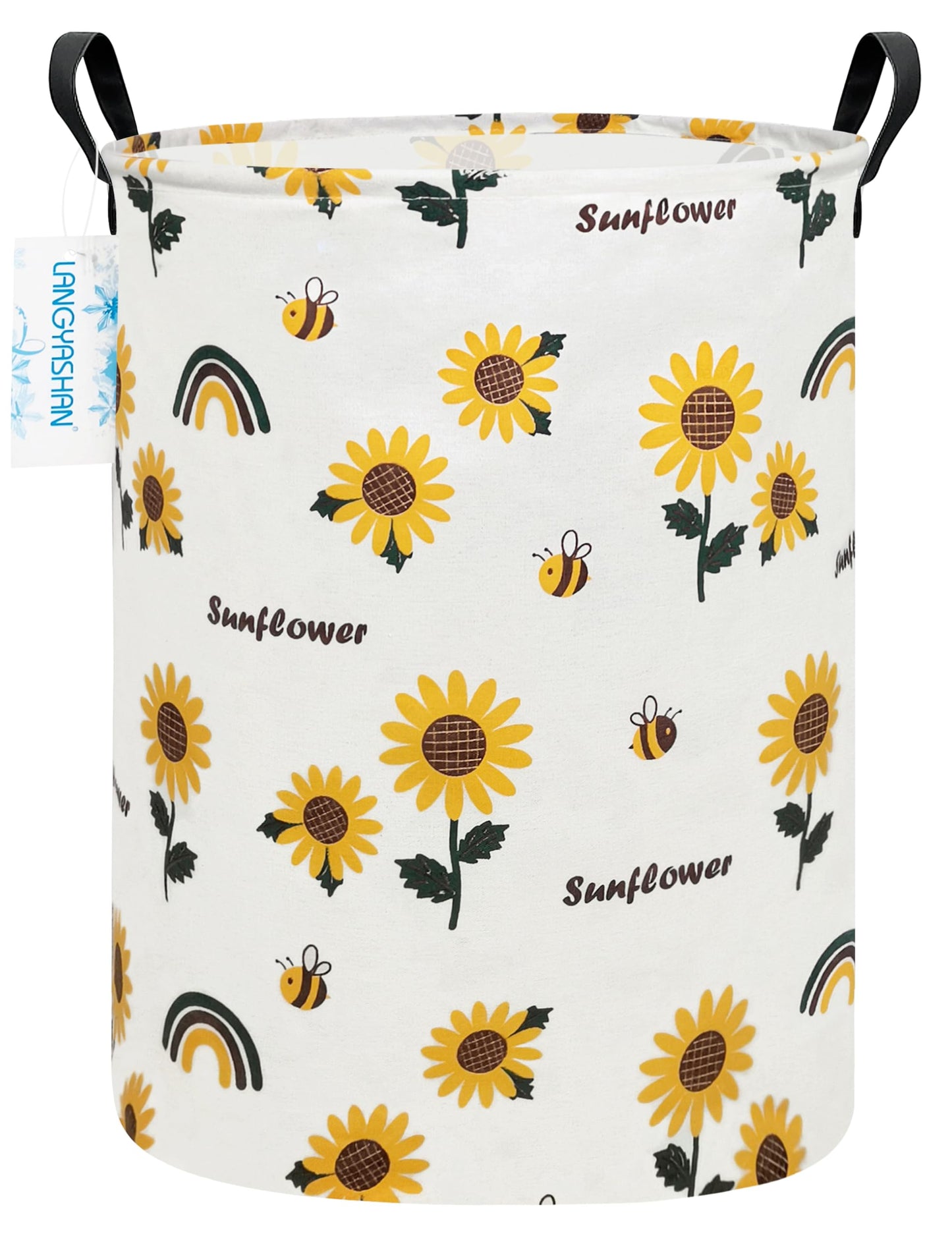 Collapsible Canvas Hamper by LANGYASHAN