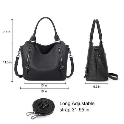 CLUCI Eco Luxe Vegan Leather Tote Bag