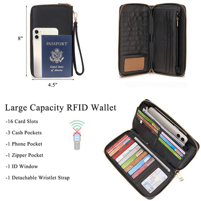 ChicCrossbody: Women's Tote & Wallet Set