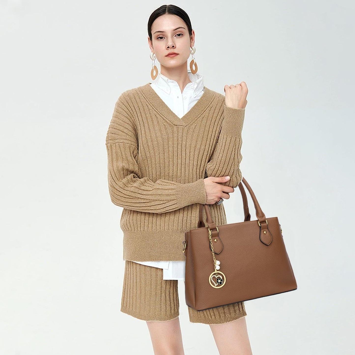 Luxe Leather Satchel & Crossbody Bags