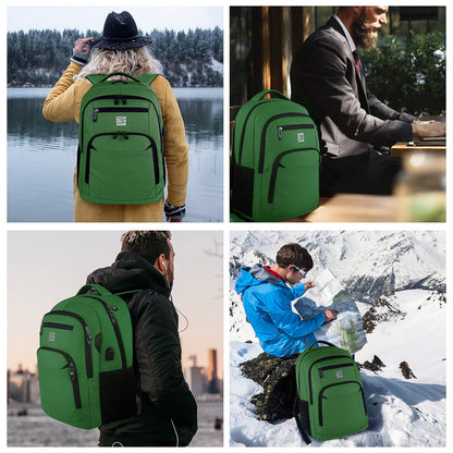 SecureSlim Laptop Backpack with USB & Water Resistance