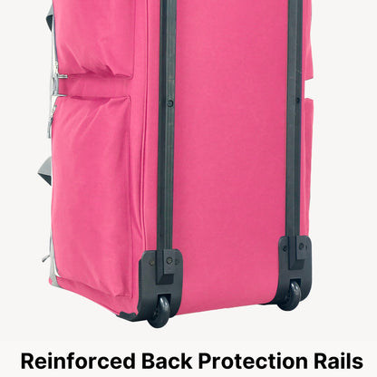 Olympia 22 Max Wheeled Duffel: 8-Pocket Water-Resist