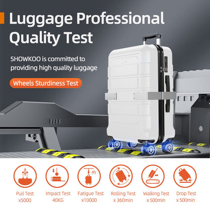 Expandable ShowKoo Suitcase - Durable & TSA Lock