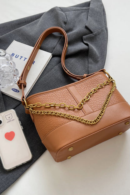 PU Leather Shoulder Bag - Premium handbags from Trendsi - Just $38.99! Shop now at Handbags Specialist Headquarter