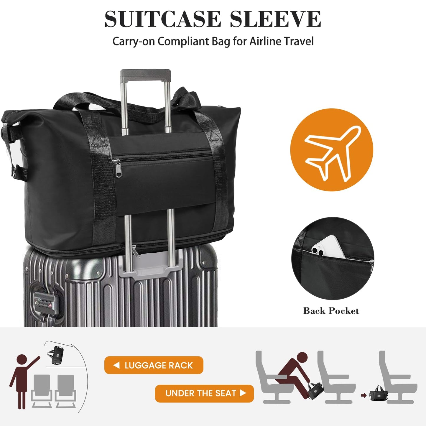 Pink Expandable Travel Duffel with Wet Pocket