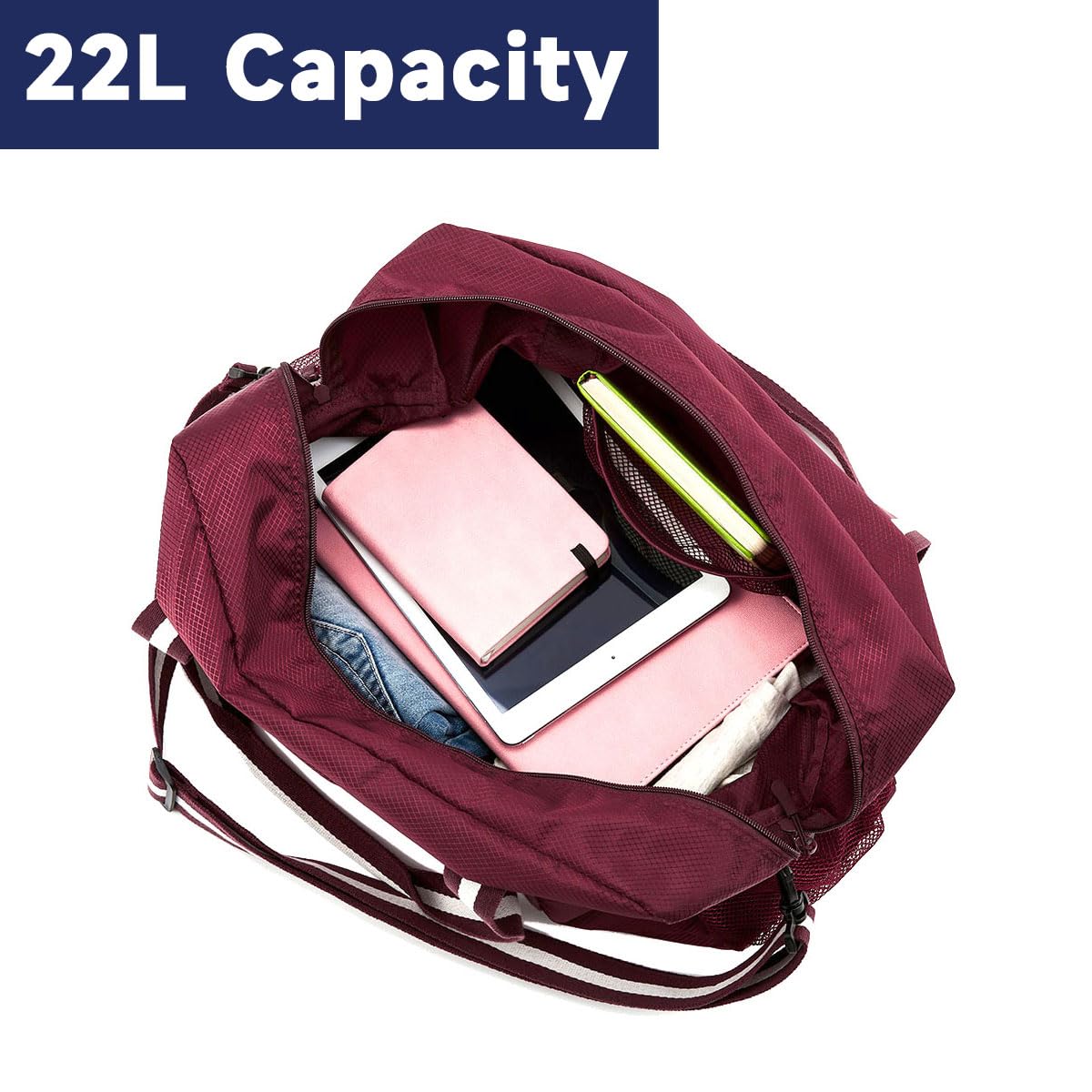 TravelLite Foldable Waterproof Duffle Tote Bag