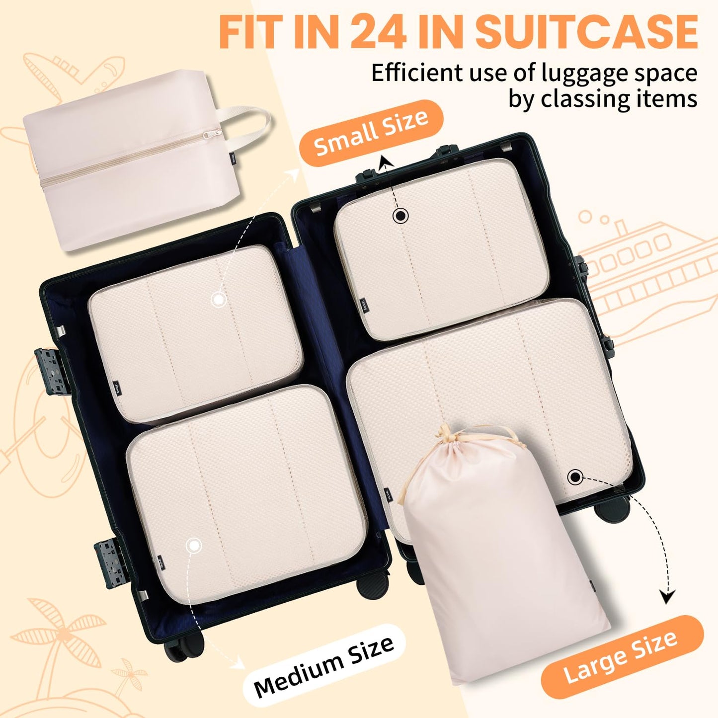 TravelMate 8-Piece Packing Cubes