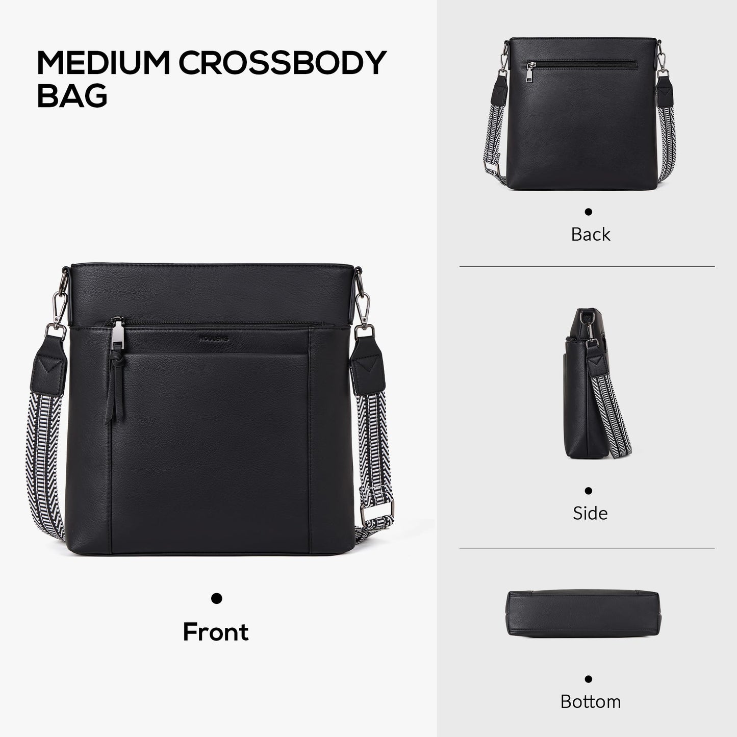 Chic Leather Crossbody with Card Slots for Women