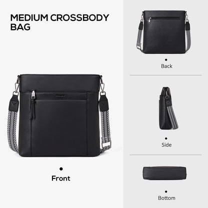 Chic Leather Crossbody with Card Slots for Women