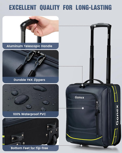 Gonex 70L Wheeled Duffle - Olive Green Travel Bag