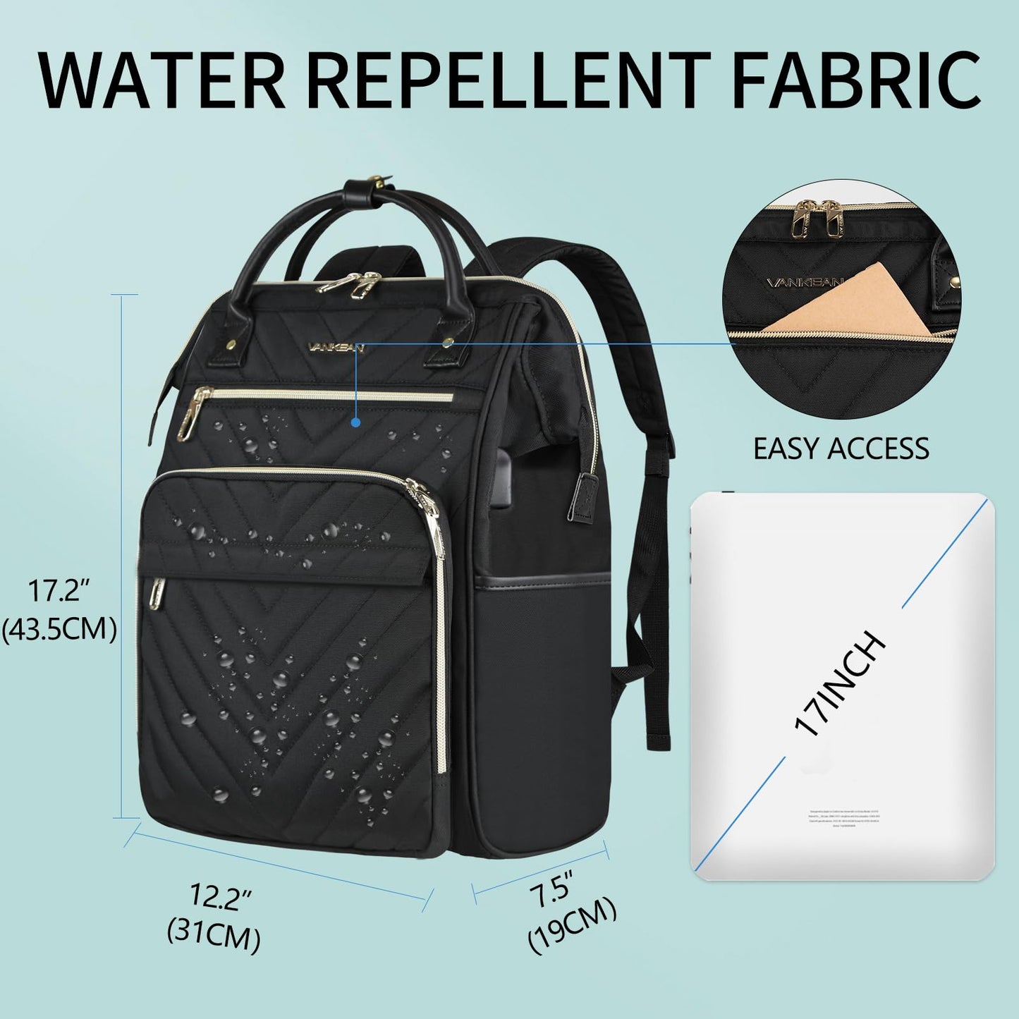 Vankean 17 Laptop Backpack